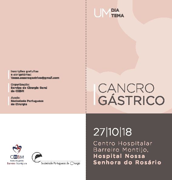 No Auditório do Hospital do Barreiro Sessão Clinica «Um dia um tema - Cancro Gástrico»
