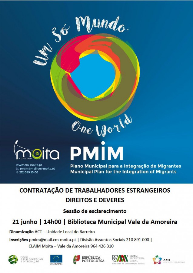 Unidade Local do Barreiro ACT promove na Biblioteca da Moita – Vale da Amoreira Sessão de Esclarecimento «Contratação de Trabalhadores Estrangeiros: direitos e deveres»