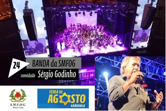 Grândola - Banda Filarmónica da Sociedade Musical Fraternidade Operária Grandolense Concerto na Feira de Agosto com participação de Sérgio Godinho