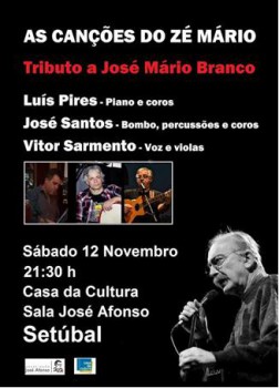 Setúbal - Tributo a José Mário Branco «Serão Musical» na Casa da Cultura