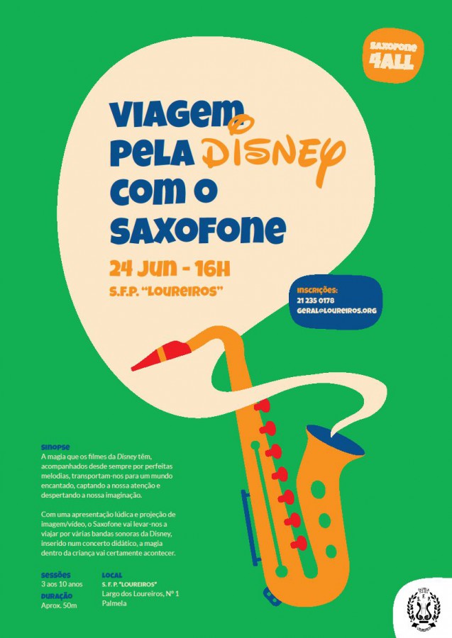 Concerto Didático em Palmela Viagem pela Disney com o Saxofone