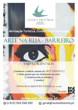 Arte na Rua - Barreiro Visita Orientada no dia 7 de julho