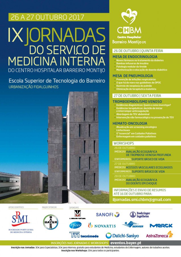 Centro Hospitalar Barreiro Montijo IX Jornadas do Serviço de Medicina Interna do CHBM