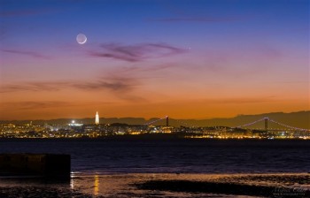 Paisagem do Barreiro ´olhando´ Almada NASA publicou uma fotografia de Miguel Claro