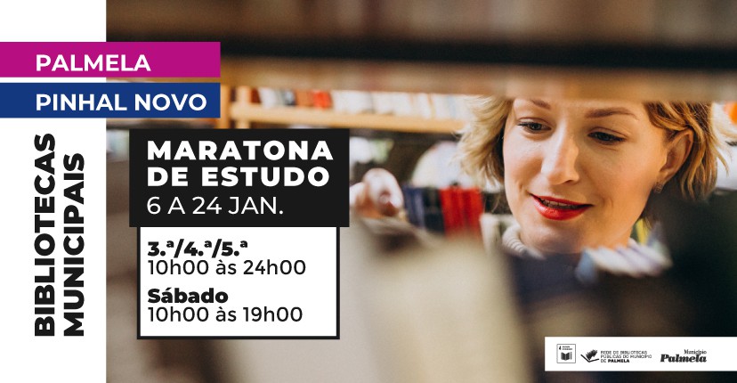 Palmela - Maratona de Estudo Bibliotecas Municipais com horário alargado em janeiro