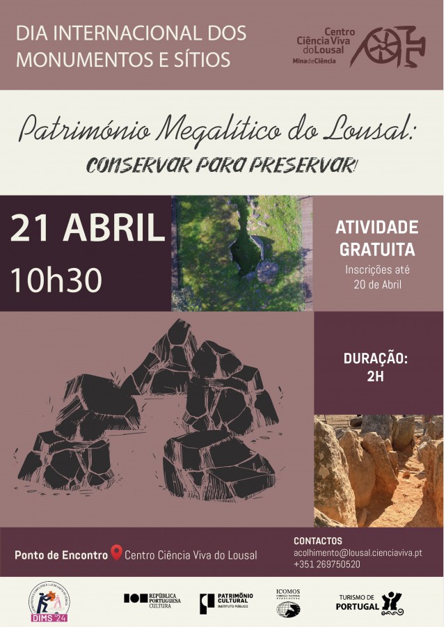Grândola -Monumento Megalítico do Lousal Visita orientada abordando as intervenções arqueológicas