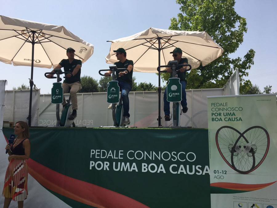 Setúbal pedalou 174,3 Kms Portugal pedalou 2528,5 kms . Rubis Gás vai doar 19.500 euros