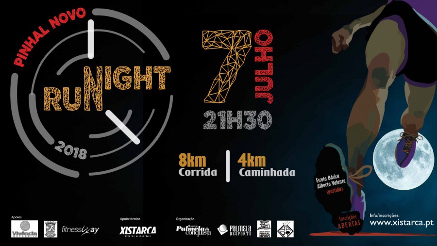 Palmela - Pinhal Novo Night Run 2018 Trânsito e estacionamento condicionados