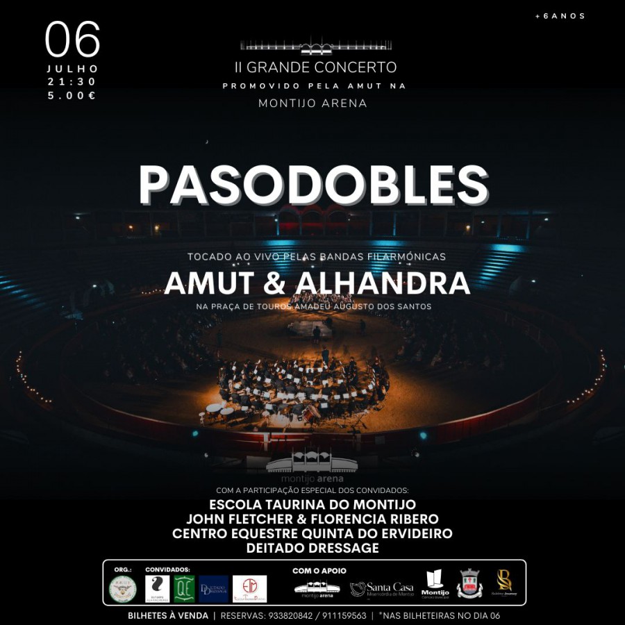 Montijo - Academia Musical União e Trabalho de Sarilhos Grandes 2.ª edição do Encontro de Pasodobles