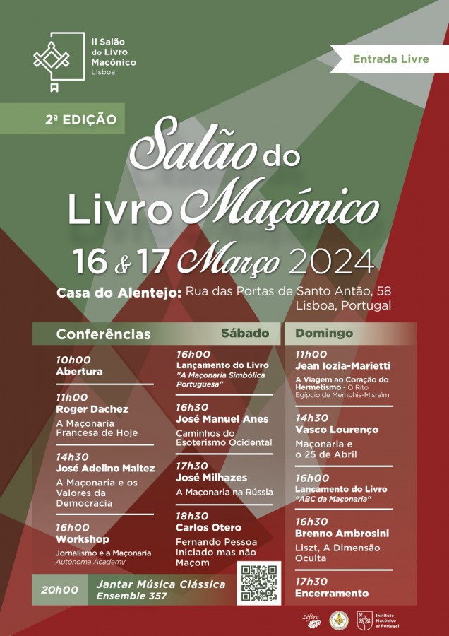 No Salão Nobre da Casa do Alentejo em Lisboa Salão do Livro Maçónico de Portugal