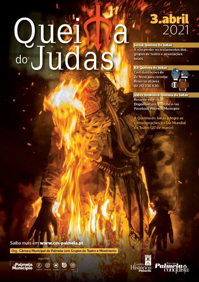 Pandemia volta a não permitir a tradição da Queima do Judas em Palmela Município e parceiros reinventam ritual
