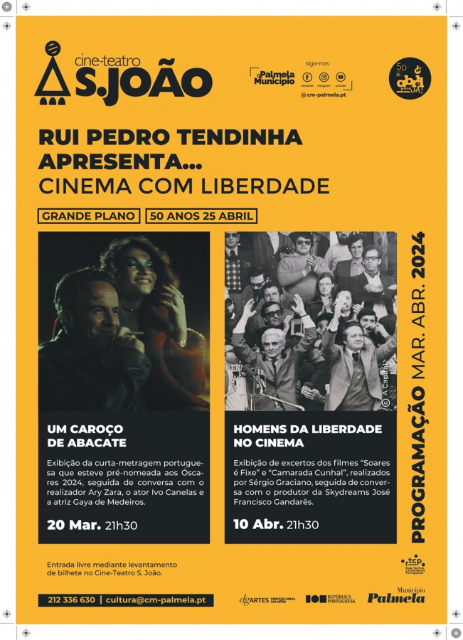 Em Palmela “Rui Tendinha apresenta…cinema com Liberdade”