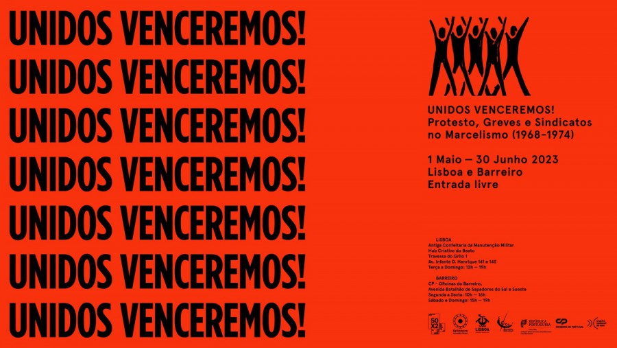Nas Oficinas da CP no Barreiro Exposição «Unidos Venceremos! Protesto, Greves e Sindicatos no Marcelismo (1968-1974)