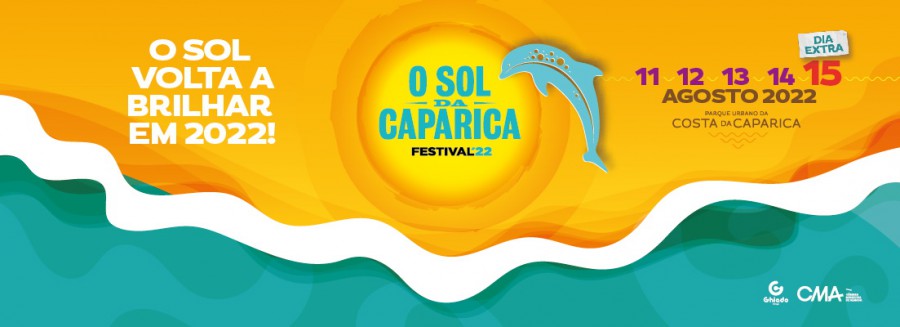 Sol da Caparica volta em 2022 com mais um dia de festival Um cartaz que surpreende pela sua diversidade e qualidade . Dias 11, 12, 13, 14 e 15 de agosto