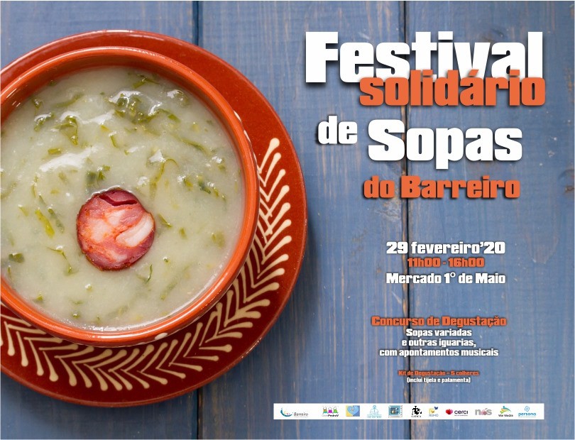 No Mercado Municipal 1º de Maio Festival de Sopas Solidário do Barreiro