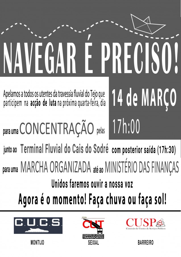 Comissão de Utentes dos Serviços Públicos do Barreiro Uma ação a fim de demonstrar a indignação dos Utentes