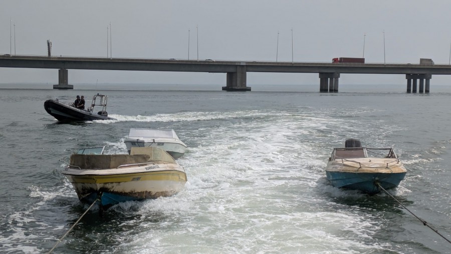 Operação dirigida à captura ilegal de amêijoa-japonesa Polícia Marítima apreende três embarcações no rio Tejo