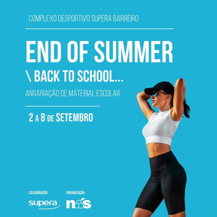 NÓS e Supera Barreiro recolhem material escolar em evento solidário END OF SUMMER / BACK TO SCHOOL!