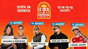 ALMADA - Festival O Sol da Caparica anuncia mais quatro nomes para a edição de 2026 Maiara & Maraisa, Mizzy Miles, Deejay Telio e Lon3r Johny reforçam o cartaz